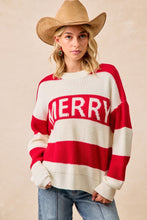 Load image into Gallery viewer, BB Merry Stripe Sweater