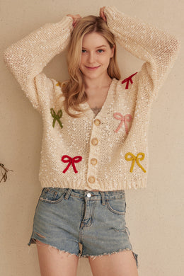 ML Bow Cardigan