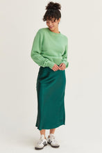 Load image into Gallery viewer, HF High Waisted Satin Midi Skirt
