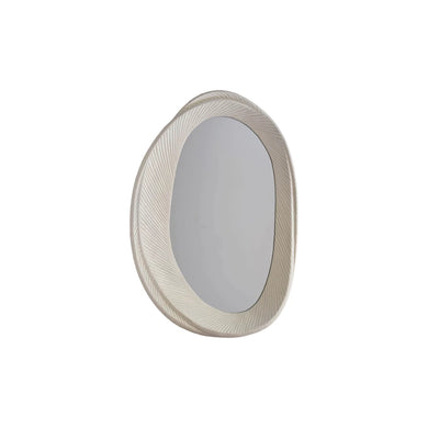 Organic Ivory Ceramic Mirror