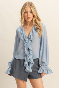 HF Ruffle Front Top