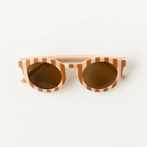 Kids Brown Stripe Sunnies