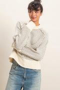 HF Patterned Mock Neck