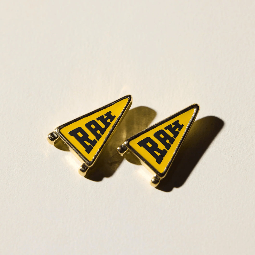Blk/Yel Rah Studs