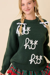 MS Ho Ho Ho Antler Sweater