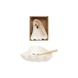 Ghost Shaped Dish W/ Knife