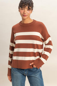 HF Stripe Crewneck Sweater