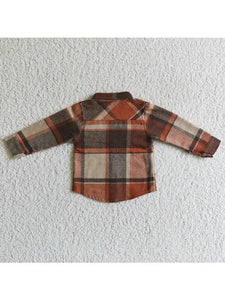 Kids Orange Flannel