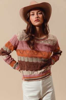 SM Wavy Stripe Sweater