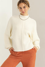 Load image into Gallery viewer, HF Balloon Sleeve Mock Neck