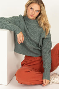 HF Braided Cable Knit Sweater