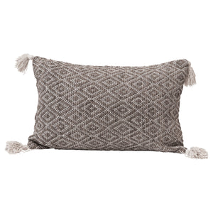 Diamond Tassel Lumbar Pillow