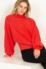 Load image into Gallery viewer, HF Balloon Sleeve Mock Neck