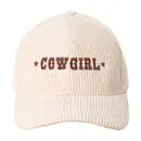 Load image into Gallery viewer, DY Corduroy Cowgirl Baseball Hat