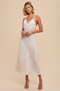 IL Matte Satin Slip Dress