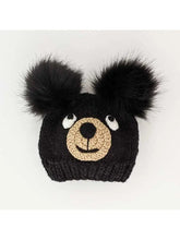 Load image into Gallery viewer, Kids Black Bear Hat