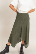 HF Floral Lace Hanky Hem Skirt