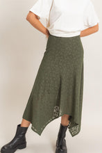 Load image into Gallery viewer, HF Floral Lace Hanky Hem Skirt