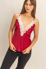 Load image into Gallery viewer, HF Deep Vneck Satin Tank