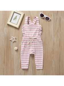 Ruffle Overall Jumpsuit
