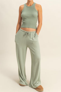 HF Brushed Wide Leg Pants