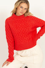 Load image into Gallery viewer, HF Braided Cable Knit Sweater
