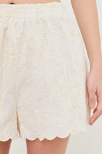 Load image into Gallery viewer, HF Embroidered Scallop Hem Shorts