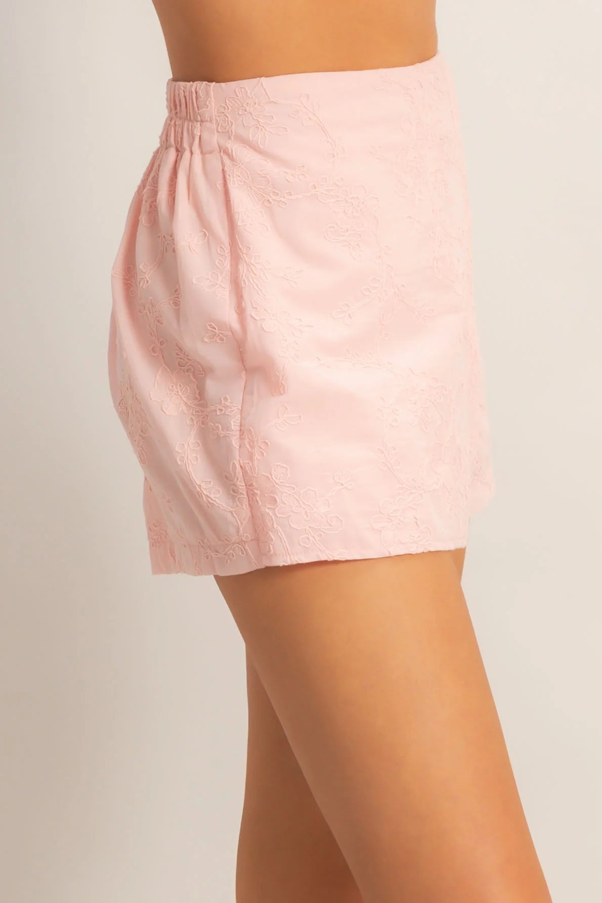 HF Floral Embroidered Wrap Skort