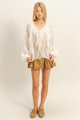 HF Ruffled Floral Blouse
