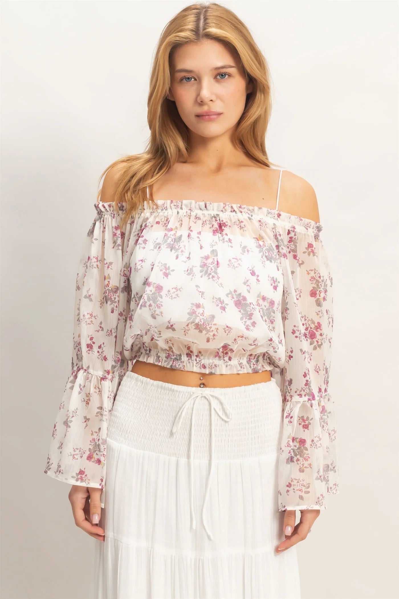 HF Floral Off Shoulder Top