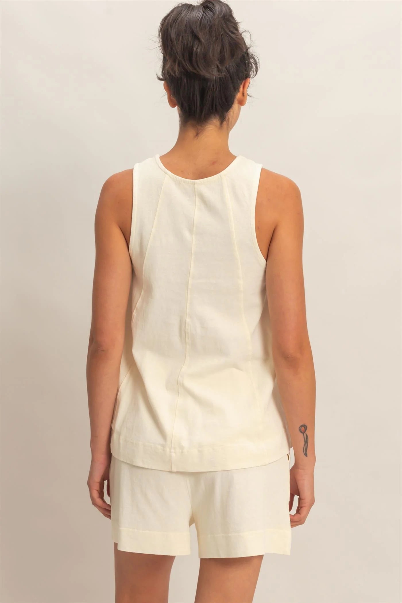 HF Sleeveless Round Neck Top/Shorts SET