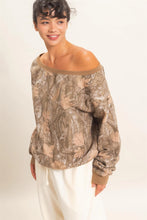 Load image into Gallery viewer, DZ Camo Off The Shoulder Sweatshirt