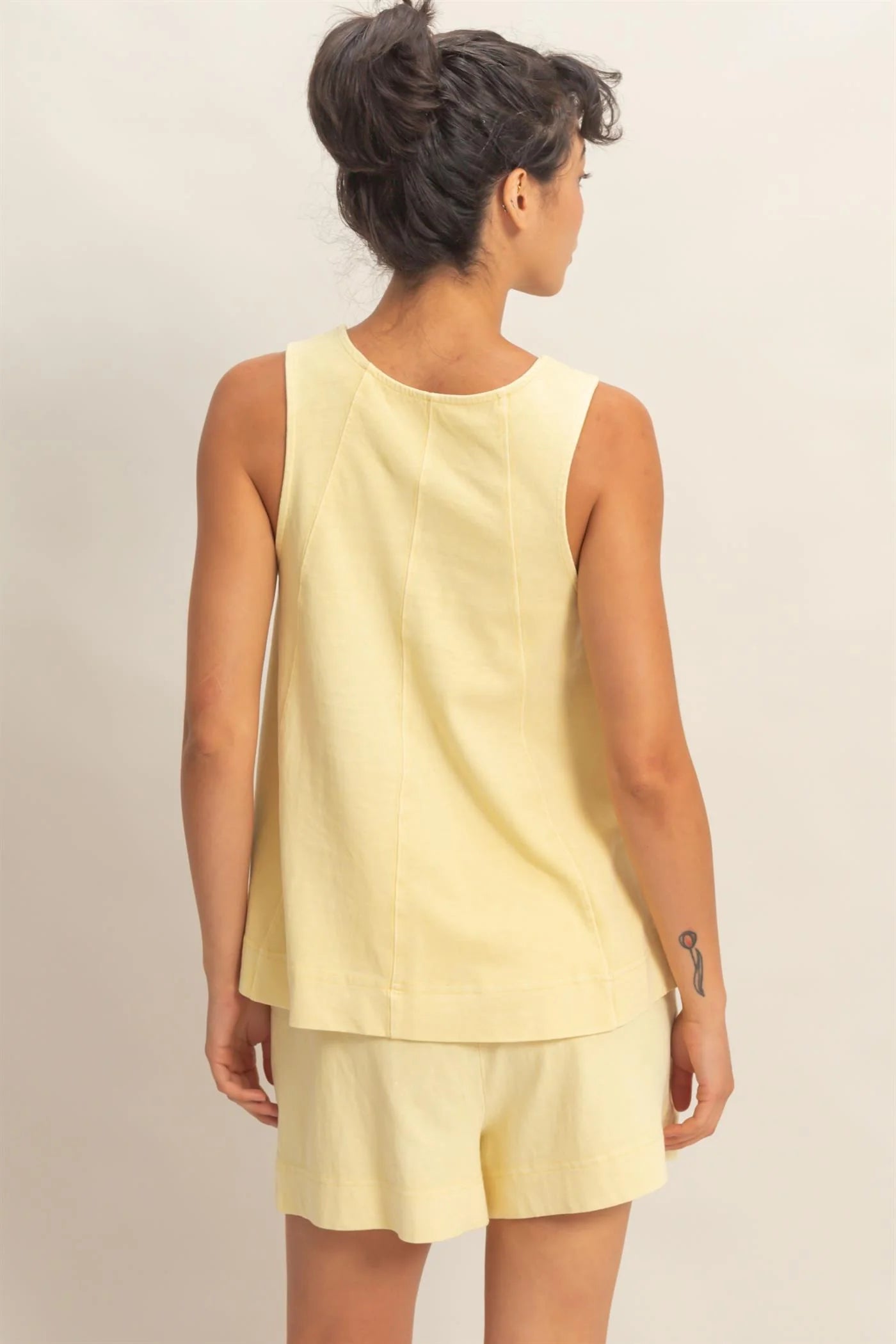 HF Sleeveless Round Neck Top/Shorts SET