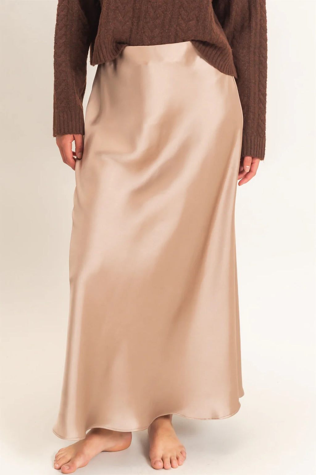 HF Satin Maxi Skirt