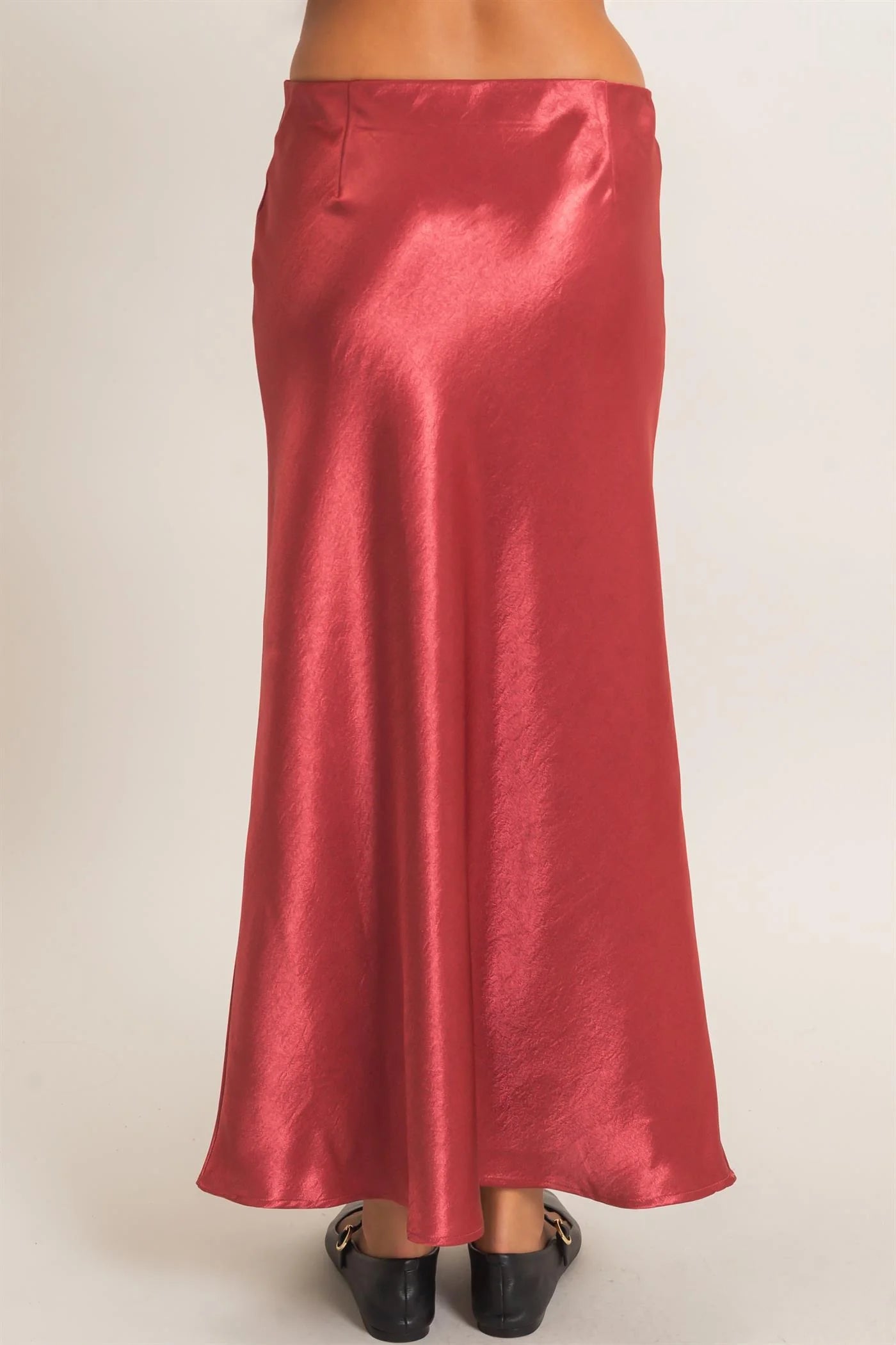 HF Satin Midi Skirt