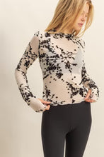 Load image into Gallery viewer, HF Long Sleeve Flocked Top