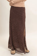 HF Velvet Lace Maxi Skirt