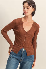 HF Button Front Cardigan