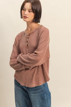 Load image into Gallery viewer, HF Waffle Henley