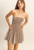 HF Corduroy Strapless Dress