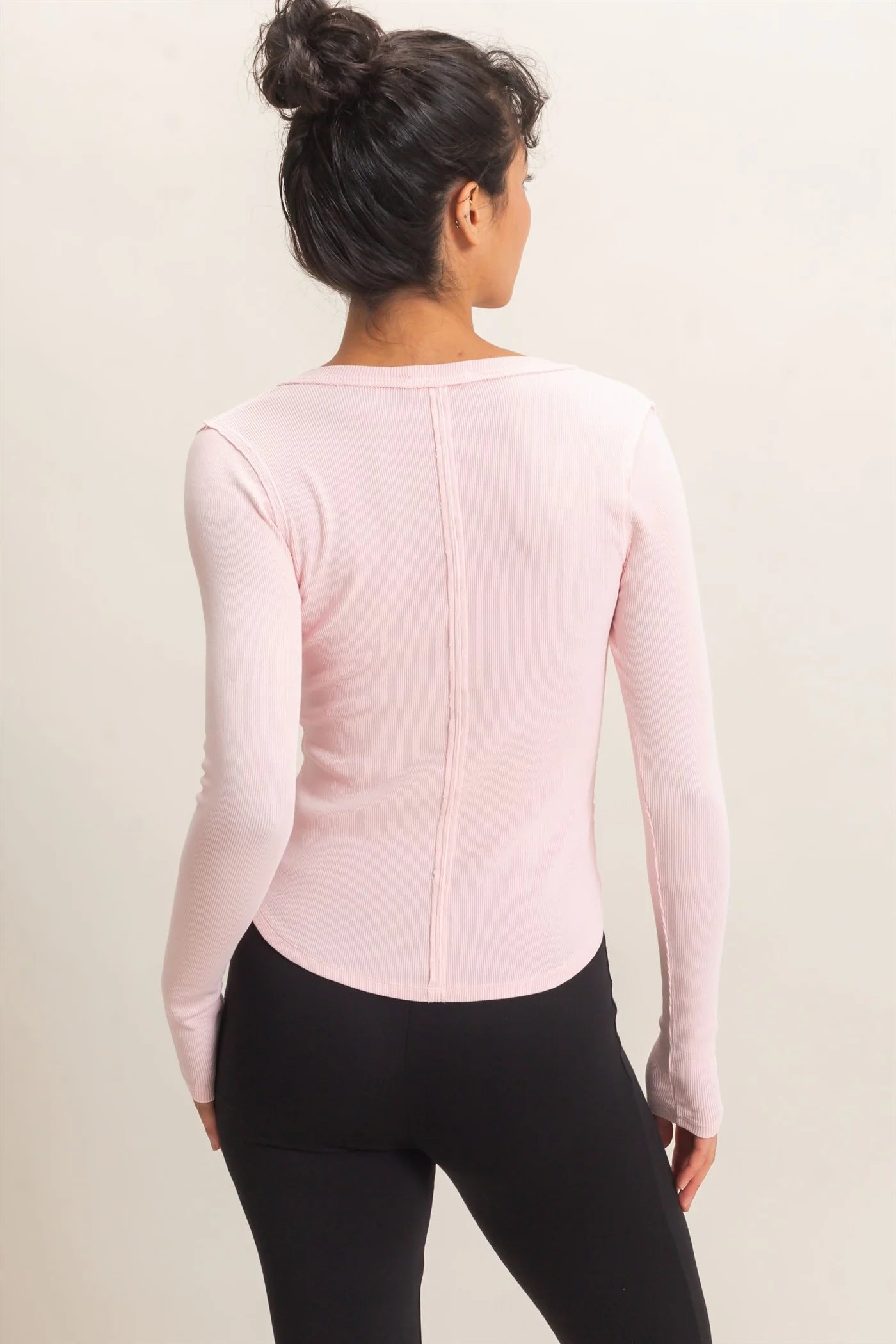 HF Henley Long Sleeve Top