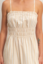 Load image into Gallery viewer, HF Striped Spaghetti Strap Midi Dress