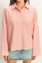 Load image into Gallery viewer, HF Fine Striped Button Up Shirt