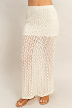 Load image into Gallery viewer, HF Round Neck Lace Top/Skirt SET