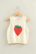 Load image into Gallery viewer, HF Strawberry Sleeveless Knit Top