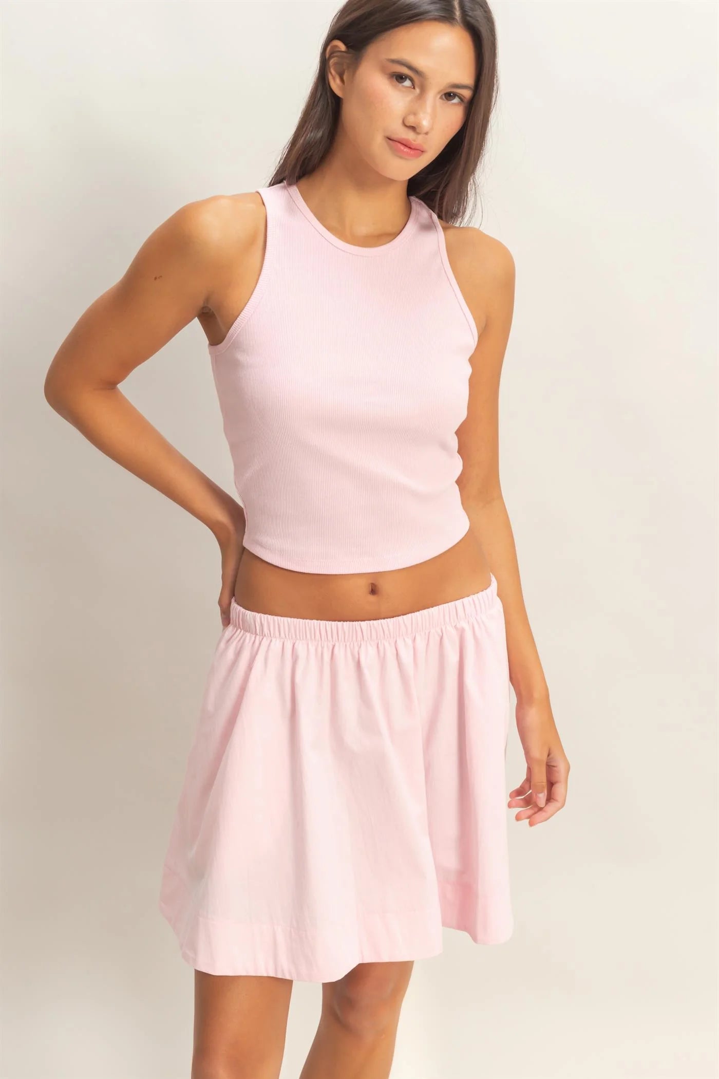 HF Sleeveless Top & Skirt SET