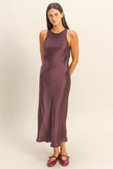 HF Satin Midi Dress