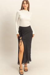 HF Floral Tie Midi Skirt