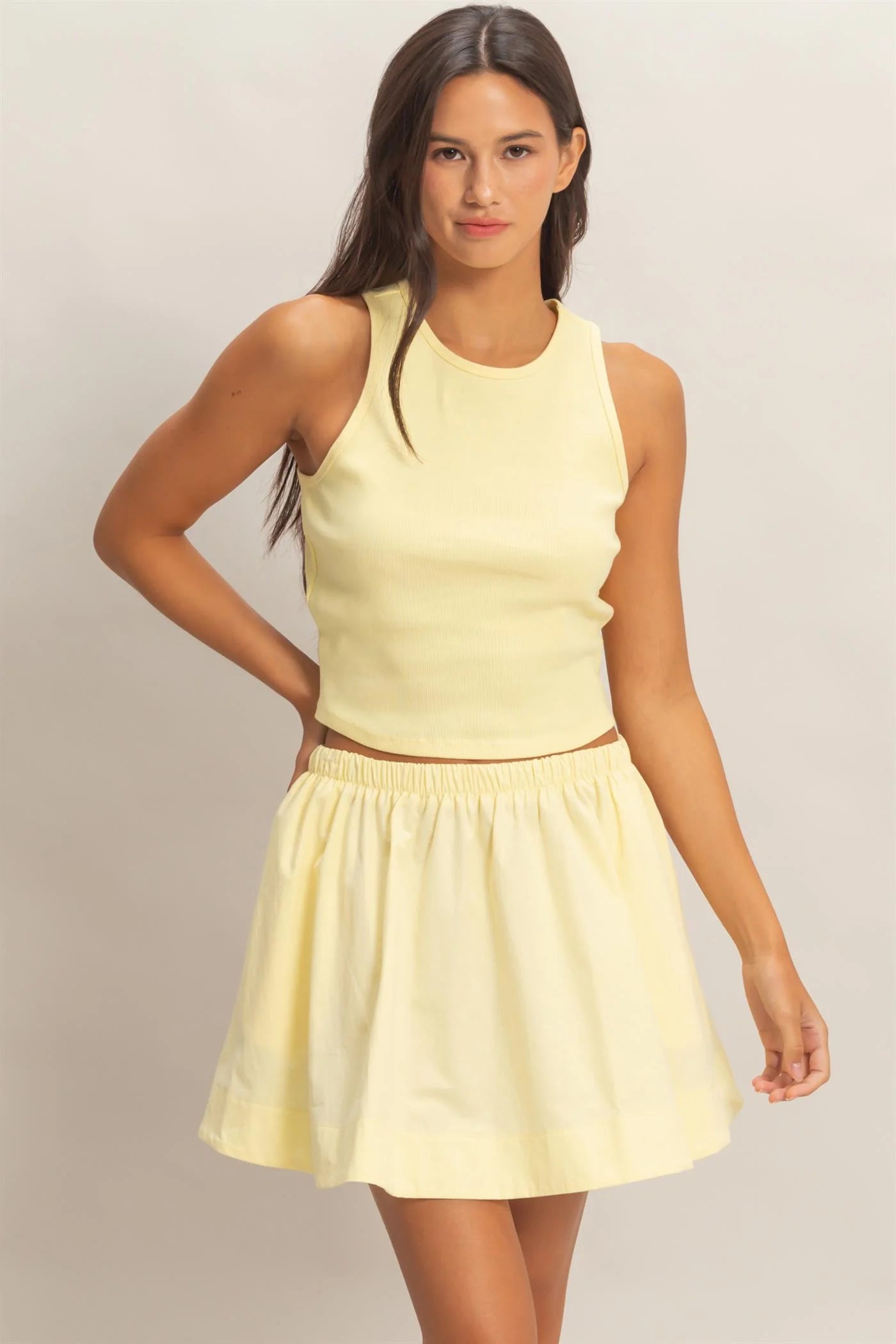 HF Sleeveless Top & Skirt SET