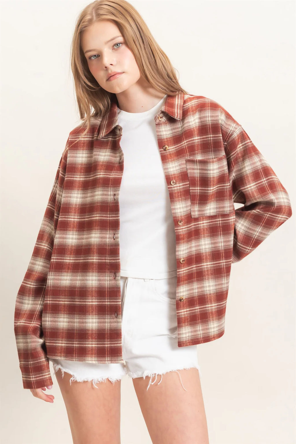 HF Plaid Button Up Shirt